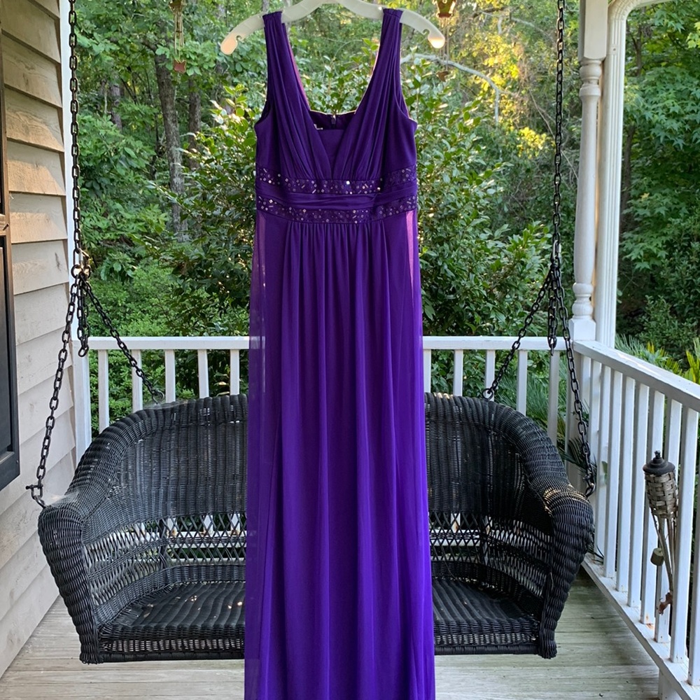 Long purple dress